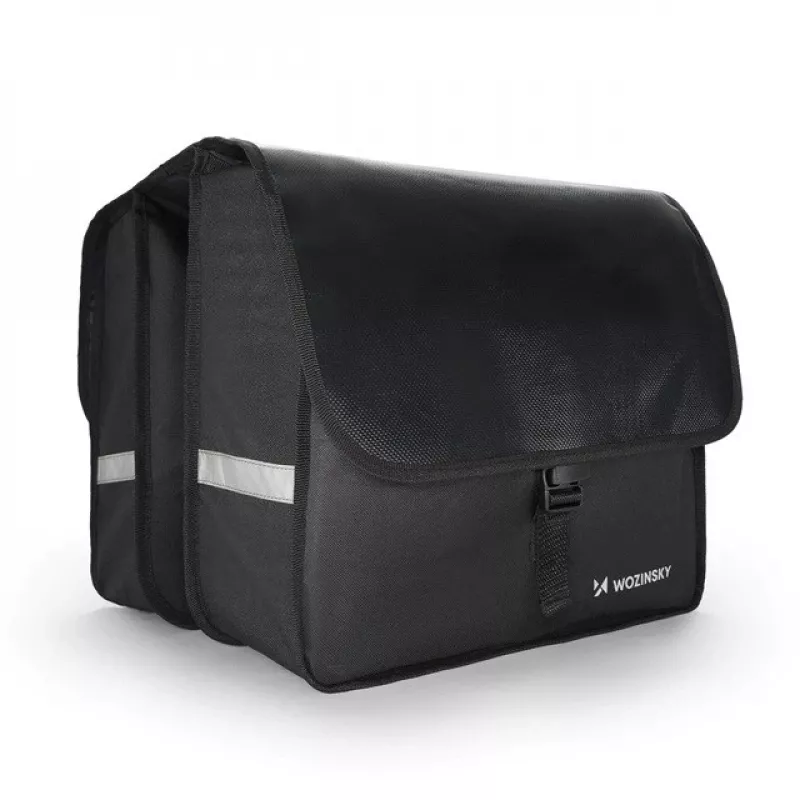 Fahrradpacktasche Wozinsky Doppelträgertasche 28 L schwarz WBB34BK
