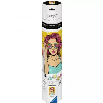 Ravensburger Malset CreArt ART Collection Canvas Edition — Lady in Pink (PopArt)