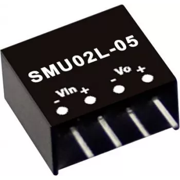 Stromadapter/Wandler MEAN WELL SMU02L-12 2 W, Eingang 4,5–5,5 V, Ausgang 12 V