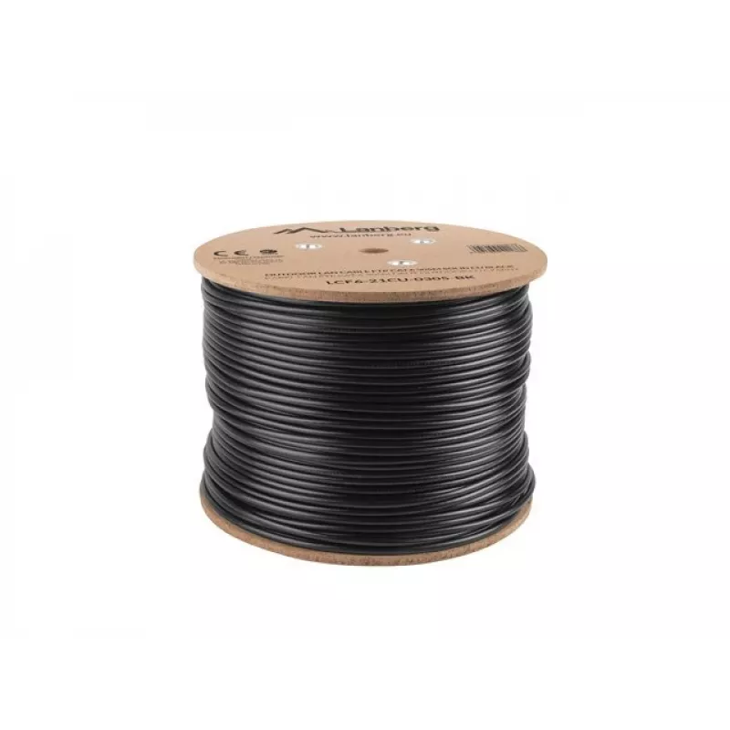 Lanberg LCF6-21CU-0305-BK Netzwerkkabel Schwarz 305 m Cat6 F/UTP (FTP) Außenbereich