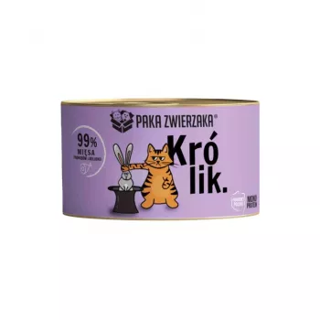 PAKA ZWIERZAKA Kaninchen - Nassfutter für Katzen - 200g