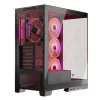 PC-Gehäuse MODECOM Volcano SPACE APEX ARGB Midi Tower, gehärtetes Glas, USB-C, unterstützt ATX/microATX/Mini-ITX, GPU bis 430 mm, CPU-Kühler bis 180 mm
