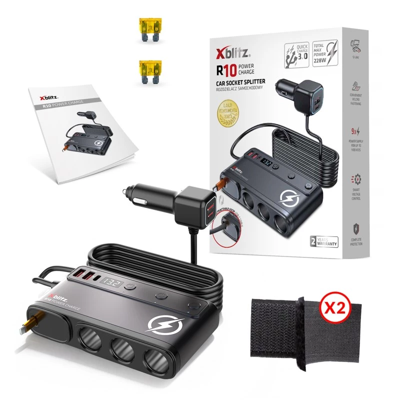 Xblitz R10 Power Charge Kfz-Steckdosenverteiler