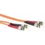 ACT 50 Meter LSZH Multimode 50/125 OM2 Glasfaser-Patchkabel Duplex mit ST-Anschlüssen