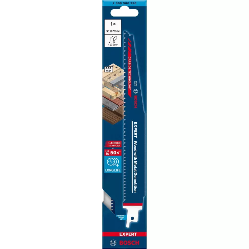 Bosch Expert 2608900398 Säbelsägeblatt Hochkohlenstoffstahl (HCS) 1 Stck.