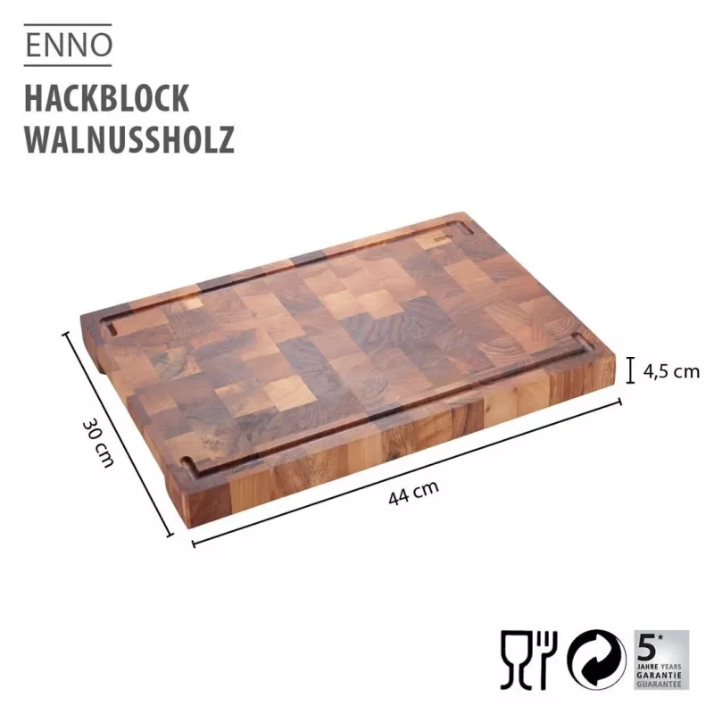 GEFU ENNO Walnussholzbrett 44 x 30 cm