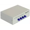 DeLock Switch VGA 4 Port manuell bidirektional - Bildschirmumschalter - 4 x VGA - Desktop (87635)
