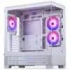 PHANTEKS XT View Matrix PC-Gehäuse, Midi-Tower, E-ATX, Temperglas, Matrix LED - Weiß (PH-XT523VM1_DWT01)