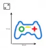 Kabelgebundenes USB-Gamepad MANTA SNL55MT mit Neonlichtern
