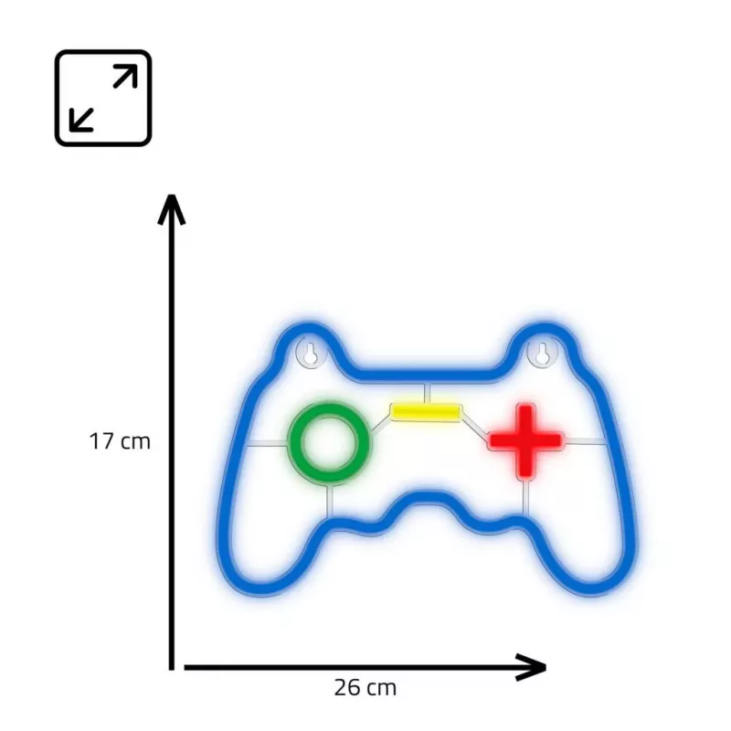 Kabelgebundenes USB-Gamepad MANTA SNL55MT mit Neonlichtern