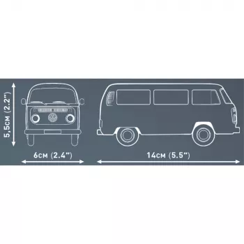 Modellbausatz Cobi Volkswagen T2b Bus orange, Maßstab 1:35, Bausatz