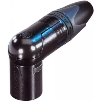 Neutrik XLR-Steckverbinder, gewinkelt Polzahl: 3 Schwarz NC3MRX-BAG 1 Stück (NC3MRX-BAG)