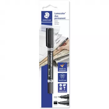 Permanentmarker Staedtler Lumocolor permanent duo 348 B schwarz 1 Stück
