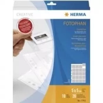 Diabestecks HERMA 7701 für 35 mm Dias Klarfolie 10 Taschen