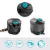 Kreisregner Gardena AquaPrecise Schwarz Blau Grau 1 Stk.