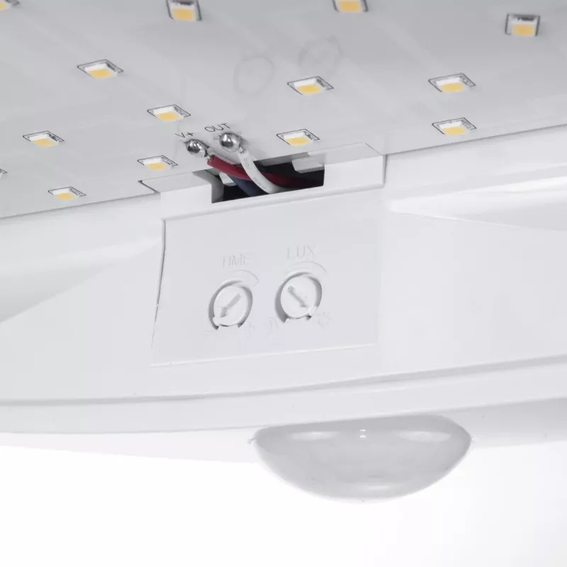 Wand LED-Lampe MACLEAN MCE357W mit IR-Bewegungssensor, weiß, für den Außen- und Innenbereich