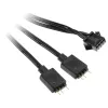 Kabeladapter Kolink 4‑Pin-Lüfter auf 3‑Pin 5V ARGB, 0,4 m