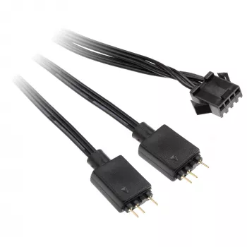 Kabeladapter Kolink 4‑Pin-Lüfter auf 3‑Pin 5V ARGB, 0,4 m