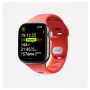 Band Nomad Tempo — Rotes Gummi, 18 mm Breite, passt an Handgelenke 135–175 mm