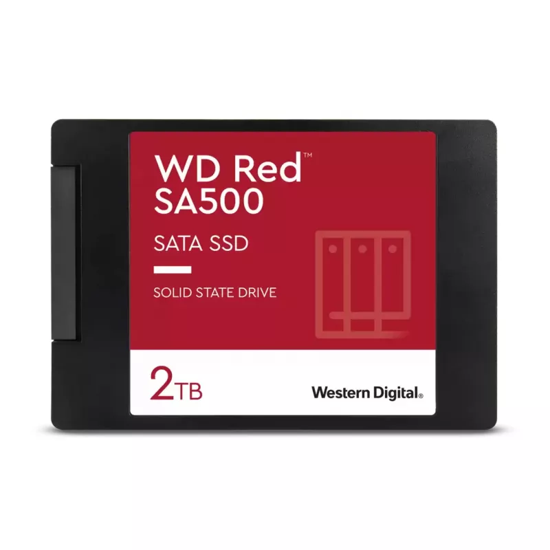 SSD-Laufwerk Western Digital Red SA500 2TB 2,5 Zoll SATA III, 3D-NAND, NAS