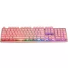Deltaco GAM-021-RGB-P-DE - Vollgröße (100%) - USB - Membran-Tastenschalter - QWERTZ - Pink