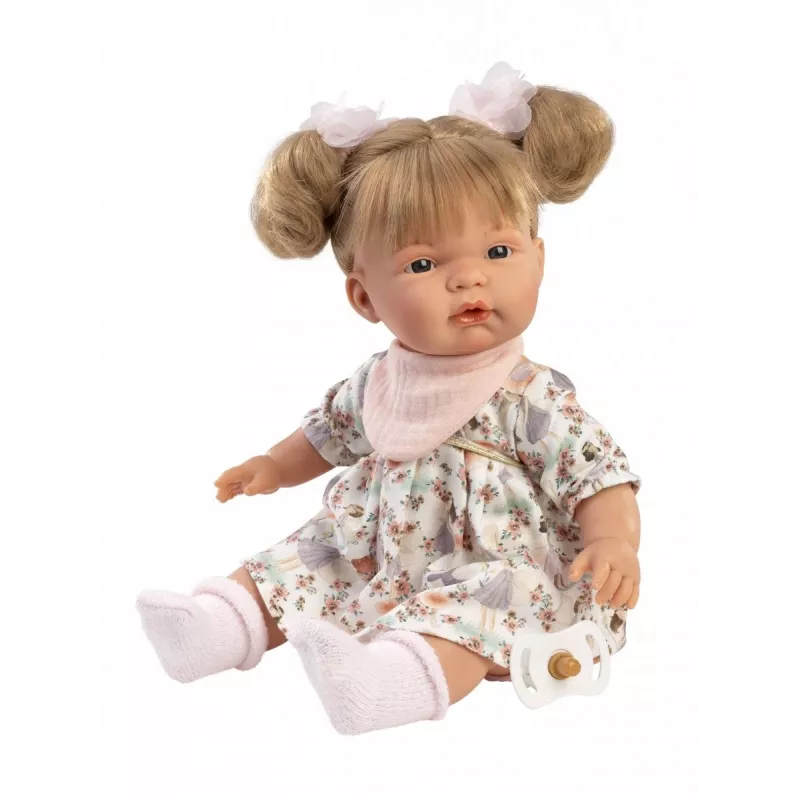 Puppe Llorens Joelle, 38 cm Weinende Puppe mit realistischen Merkmalen und weichem Körper