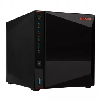 Asustor AS5404T NAS/Speicherserver Intel® Celeron® N5105 4 GB DDR4 0 TB ADM Schwarz