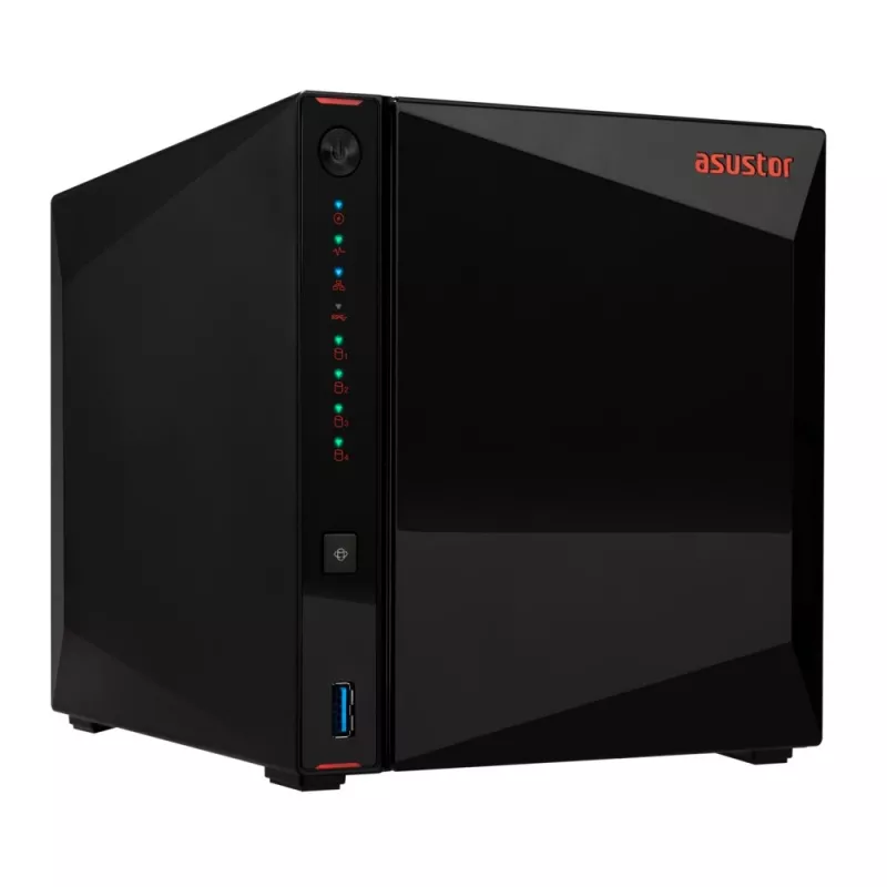 Asustor AS5404T NAS/Speicherserver Intel® Celeron® N5105 4 GB DDR4 0 TB ADM Schwarz