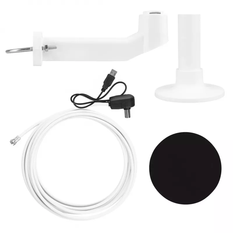 Rundum-Aktiv-DVB-T/T2-HEVC-Antenne MACLEAN MCTV-104 – Außenmontage für Wohnmobile, 174–230 & 470–698 MHz, USB 5V