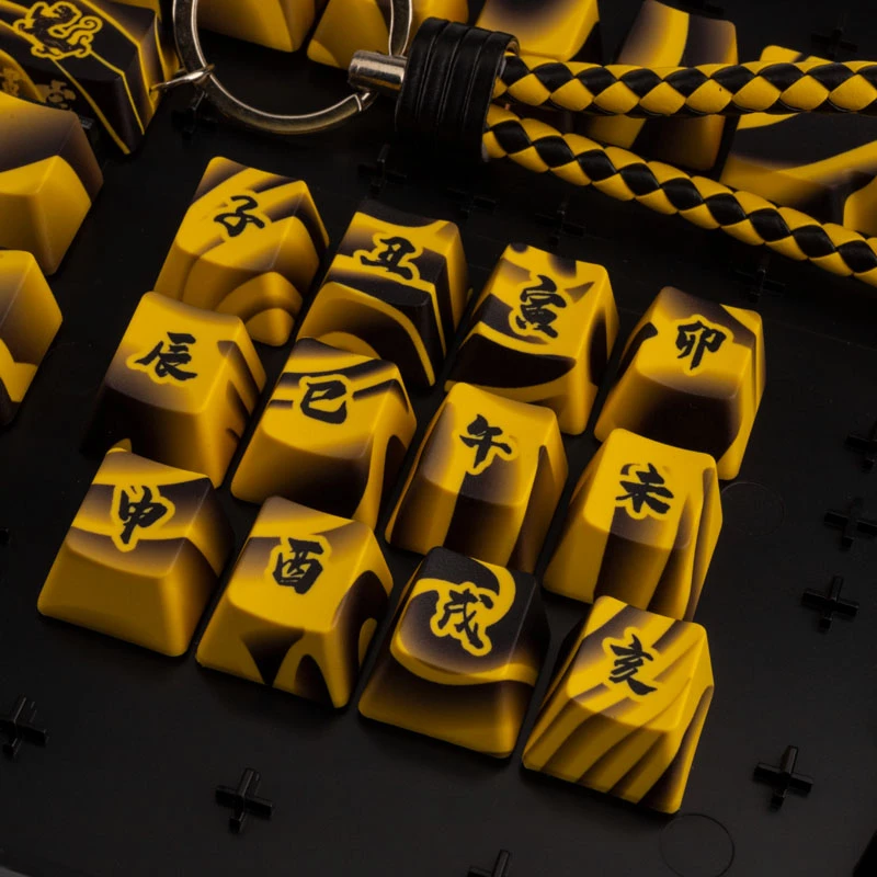 Tastenkappenset Triton TIGER SKETCH Limited — PBT-Material, deutsches Layout (DE)
