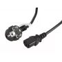 Lanberg CA-C13C-11CC-0030-BK Stromkabel Schwarz 3 m C13-Kupplung CEE7/7 (CA-C13C-11CC-0030-BK)