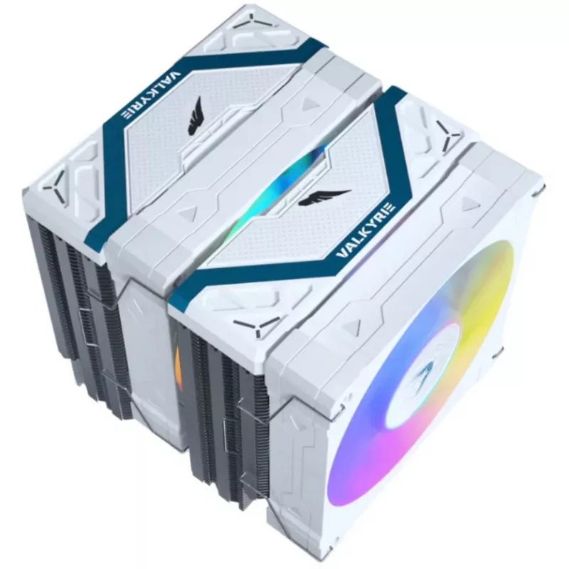 CPU-Kühler Valkyrie Vind DL125 Weiß von Valkyrie — Modell VK-AIRDL125W, leichtes und langlebiges Design