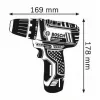 Bosch GSR 10,8-2-LI Professional Keyless Schwarz, Blau, Rot