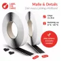 Klett-Kabelband Label the Kabel LTC Klettrolle Easy Tape Strap 8 m × 20 mm, schwarz