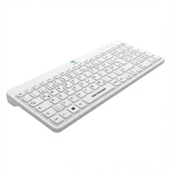 MAN&MACHINE Tastatur ITs Cool Flat Hygienetastatur, weiß, 99 Tasten, DE (ICF/DE/W5)