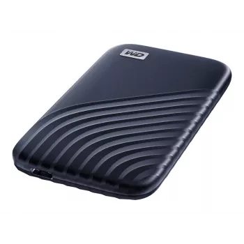 WD My Passport SSD WDBAGF0010BBL - SSD - verschlüsselt - 1 TB - extern (tragbar) - USB 3.2 Gen 2 (USB-C Steckverbinder) - 256-Bit-AES - Mitternachtsbl