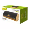 Maestro MR-1775-BLACK Brotkasten Schwarz, Holz Bambus, Metall