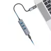 GRAUGEAR USB Hub G-HUB31L-A — USB 3.2 Gen 1 Typ-A-Host, 3x USB 3.2 Gen 1 Typ-A-Ports + RJ-45, 5000 Mbit/s