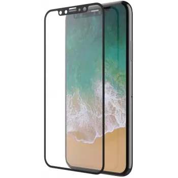 Displayschutzglas aus gehärtetem Glas Devia Van Entire View blendfrei für iPhone XS Max 6.5 schwarz