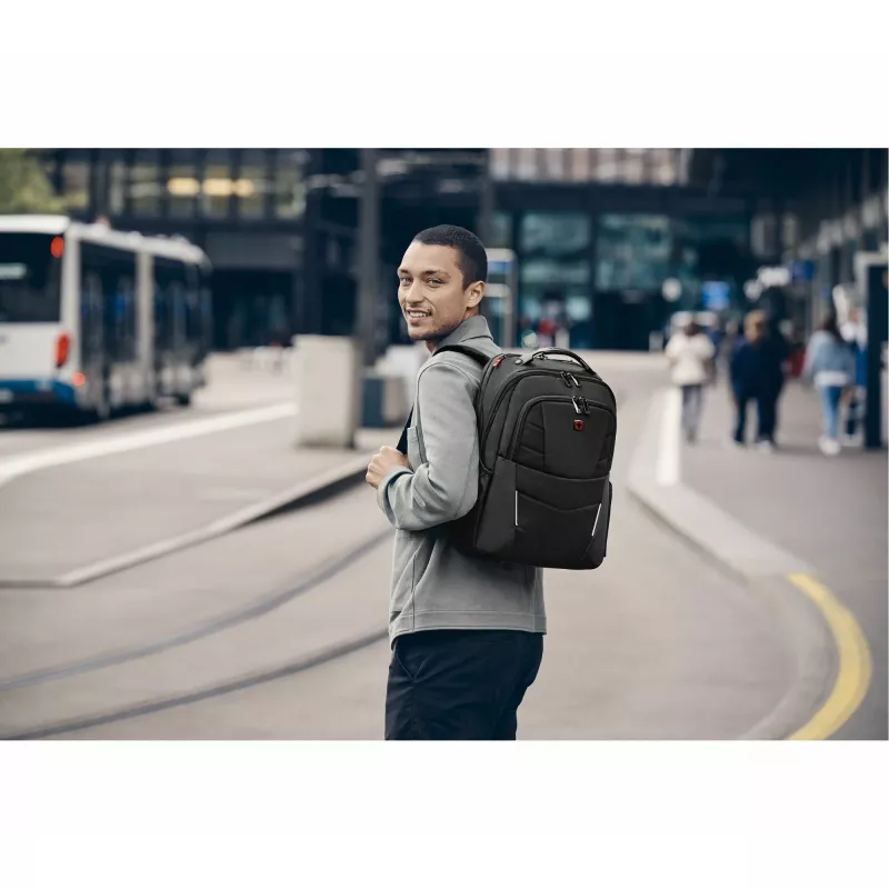 Freizeitrucksack Wenger SwissGear Altair Schwarz Polyester PVC 79% recycelt