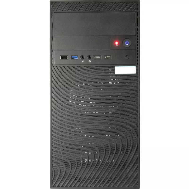 Computer case Inter-Tech Case Micro IT-6516 Ripple schwarz