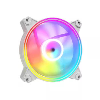 120mm Gehäuselüfter MODECOM VOLCANO APEX 120 ARGB Weiß — 120mm ARGB Kühllüfter