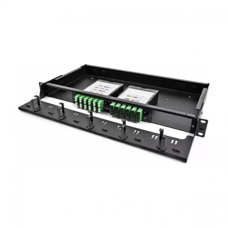 DeLOCK Fiber Optic HD Kassette MPO Stecker auf 12 x LC Duplex Buchse 24 Fasern Singlemode 9/125 µm