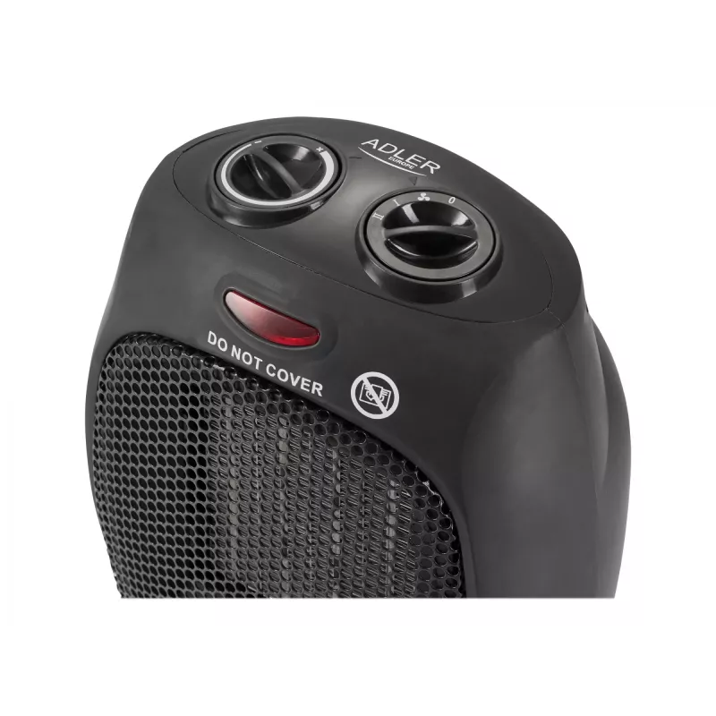 Adler AD 7702 Ventilator-Elektroheizgerät Innenbereich Edelstahl 1500 W