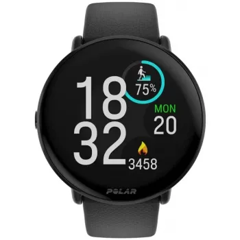 Polar Ignite 3 - Sportuhr mit Armband - Silikon - Bandgröße: S/L - Display 3,3 cm (1,28 inch) - 32 MB - Bluetooth - 35 g - Night Black (900106234)