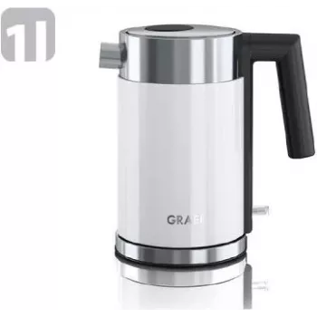 Wasserkocher Graef 1 L 2200 W Edelstahl Weiß