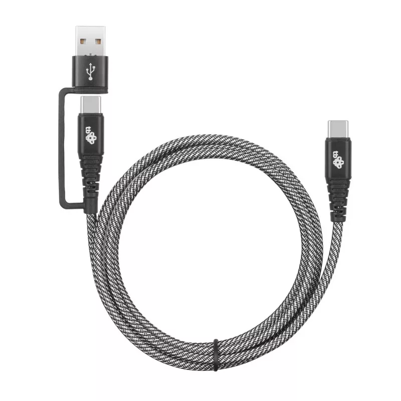 USB-A-auf-C-Kabel TB AKTBXKUCTOA120B 1,2 m, schwarz