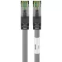 Goobay CAT 8.1 Patchkabel, S/FTP (PiMF), Grau, 0,5 m - LSZH halogenfrei, Kupfer AWG 24 (55135)