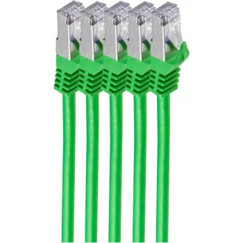 Netzwerkkabel ShiverPeaks BS75515-G-SET5 Grün 5m Cat7 S/FTP