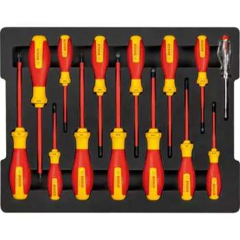 Bosch Professional VDE-Schraubendreher-Set, gemischt, 14-teilig (1600A02NF9)